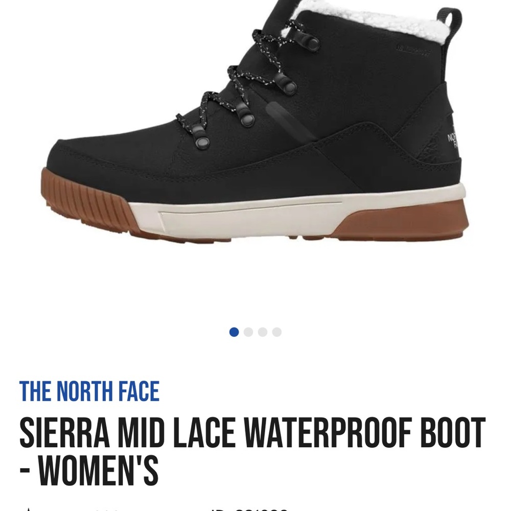 Women's Northface SIERRA MID LACE WATERPROOF BOOT